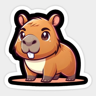 Happy capybara Sticker